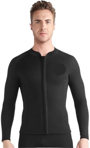DFGBAPKBL Dykbyxor herr dykdräkt neopren 1,5 mm, jacka, delad topp, långärmad, snorkling surfdräkt för dykning snorkling simning surfing