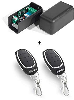KIT 1 RECEPTOR UNIVERSAL 500 USUARIOS + 2 MANDOS GARAJE MOTORLINE FALK 433MHZ PARA PUERTAS AUTOMATICAS DE GARAJE