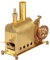 Generic Dampfmaschine Bausatz Erwachsene, Mini-Dampfmaschinenmodell aus reinem Kupfer, Externer Verbrennungsmotor Modell mit Kessel