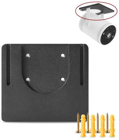 Tjyuze Freestyle Wall Mount Compatible with Samsung Freestyle Projector Ceiling Mount, Freestyle 2 Accessories Wall Mount Stand, Black