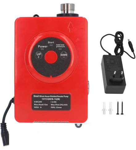 Bomba de Refuerzo para Calentador de Agua de 24L/min 69W, Bomba de Refuerzo Blindada Inteligente, Bomba de Circulación Ultrasilenciosa para Jardín de Cocina