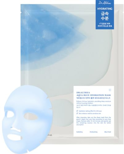 Dr.Althea Aqua Blue Hydration Mask (Pack of 4), Korean Vegan Skin Care
