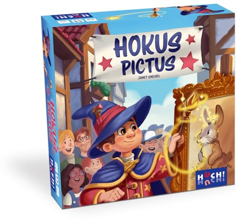 HUCH!, Hokus Pictus, barnlek med magisk magnetisk målning kul, upptäck osynliga magiska bilder, kreativt gissningsspel, för 2-4 spelare från 5 år