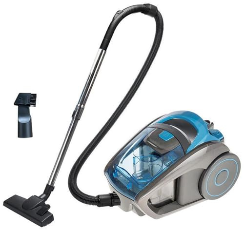Aspiradora ligera de 1,8 L, cilindro sin bolsa, 2500 W, ciclónico para alfombras y suelos duros, con cepillo giratorio, bajo nivel de ruido, para el hogar, alfombra, cocina, sofá, coche