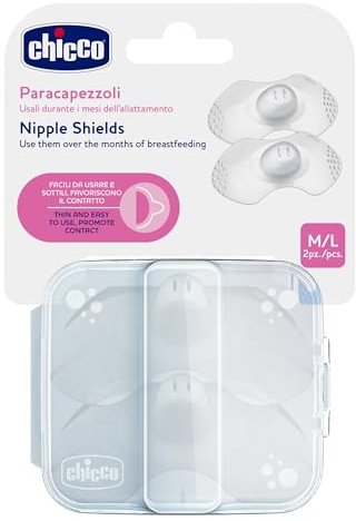 Chicco Paracapezzoli in Silicone, M/L, Bianco