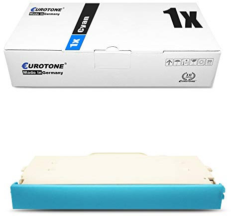 1x Eurotone Toner für kompatibel für Lexmark X 500 502 N ersetzt 0C500H2CG Blau Cyan Kartusche Cartridge Patrone
