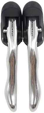 UPANBIKE Aluminiumlegierung Fahrrad Bremshebel Set Für Road Fahrrad Fixed Gear Bike Zeitfahren (Silber)