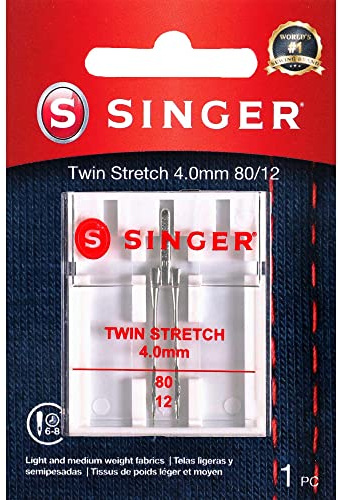 SINGER Universale Twin Stretch Ago Macchina da Cucire, Versione Originale, 4,0 mm