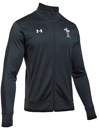 Under Armour Wales WRU 2018/19 Rugby Track Jacket - Dark Grey - Size S
