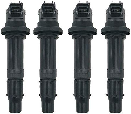 Amrxuts 4 Pezzi 5VY-82310-00-00 Bobina Di Accensione per Yamaha 2006-2014 FZ1 2008-2015 FZS1 2009-2016 Vmax 1700 2002-2006 YZF-R1 2003-2007 R6 2006-2009 R6S F6T558