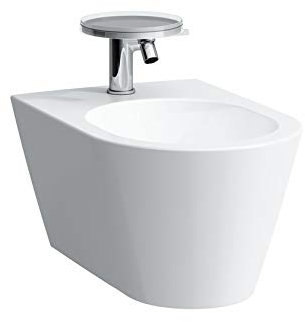 Laufen Kartell Wand-Bidet, 1 Hahnloch, 370x545x430, Farbe: Weiß mit LCC - H8303314003021