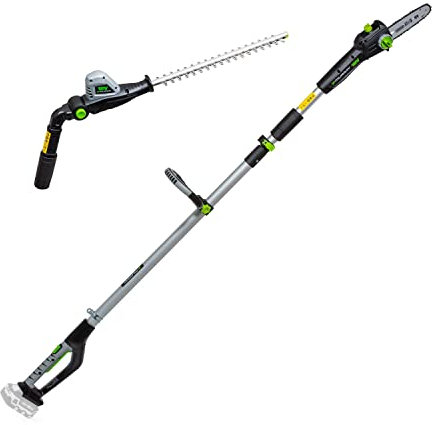 Murray IQ18PSH 18V Li-Ion Cordless 20cm Pole Saw & 41cm Hedge Trimmer 2-in-1, Powered by Briggs & Stratton, Body Only, Telescopic shaft, 5 Years Warranty, without Battery and Charger, 1697223