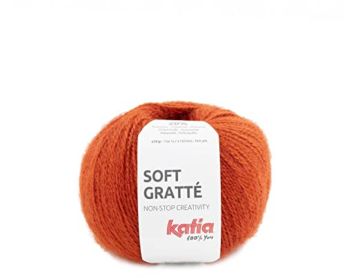 Lanas Katia Soft GRATTE Pelote de laine de couleur Noix Cod. 72