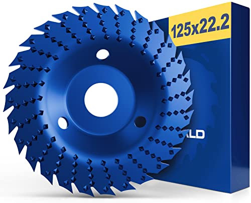 Falkenwald Flex Cut & Rasp disco da intaglio per legno, 125 mm, per smerigliatrice angolare, per fresa per legno Flex, per smerigliatrice angolare