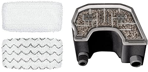 BISSELL Vac & Steam Mop Pads | Replacement Mop Pad Vac & Steam | 1 Delicate Pad, 1 Scrubbing Pad | 1252 & Vac & Steam Water Filter | Replacement Water Filter Vac & Steam
