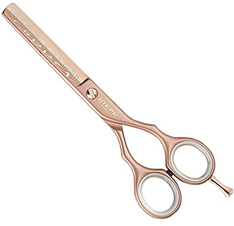 Forbici professionali per sfoltire i capelli Luxury Copper mezza lama 5.5″ – Kiepe. 100% Made in Italy