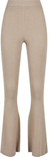 Urban Classics Leggings de Punto Acanalado Para Mujer Leggings Mujer, Gris Pardo Claro, XL