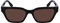 Lacoste Women's Sunglasses L6002S - Black with Solid Brown Lens