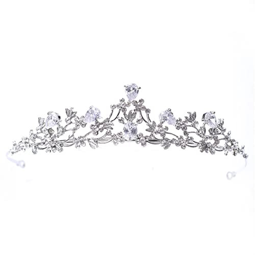 Sudemota Wedding Tiara Bride Crown Wedding Hair Jewelry Diadem Rhinestone Crowns
