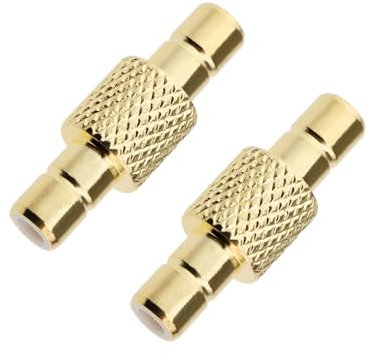 ECSiNG 2 Pezzi Adattatore Connettore SMB Maschio a Maschio SMB Dritto RF 50 Ohm Convertitore Connettore SMB Maschio a Maschio per Antenne TV Dispositivi LAN Wireless Cavo Coassiale Radio Wi-Fi