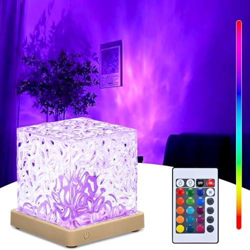 ALFFREUDE led nordlicht ambiente lampe 16 Farben 4 Modi Wave Lamp LED Nachtlicht Sternenhimmel mit Touch Fernbedienung Polarlicht Lampe Schlafzimmer Party Geschenk Spielzimmer Bar Wohnzimmer Deko