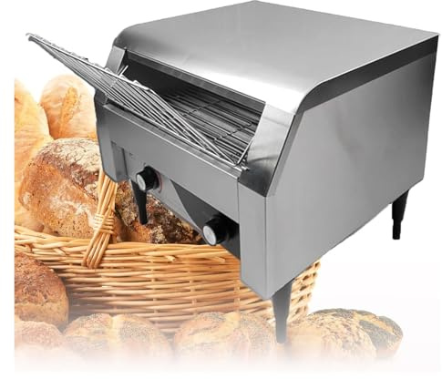 Tostapane trasportatore in acciaio inossidabile tostapane per trasportatori di catering Commerciale forno a tostapane piatto 7 velocità professionale tostapane di controllo della temperatura, argento