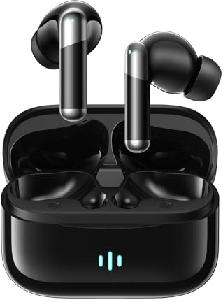 YELKUTT Wireless Earbuds, Bluetooth 5.4 with 50H Playtime, 6 ENC Noise Cancelling Microphone, HiFi Stereo Deep Bass Sound, IP7 Waterproof Ultra-Light In-Ear Headphones for Sports Running Gym