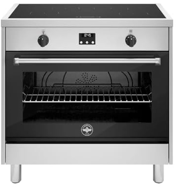 AMN964IEXE - Cucina induzione con forno elettrico, 90x60 cm, Inox