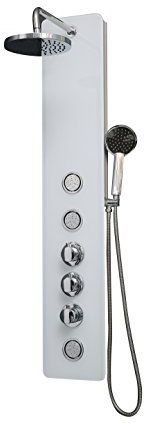 DP Grifería GS-49 Columna de Hidromasaje Termostática, Blanco