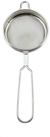 Fine Mesh Tea Sieve Strainer Stainless Steel Mini Small Tea Strainer Sieve Colander Sifter with Handle Ideal for Straining Tea, Sieving Flour, Jam Strainer Washing Fresh Herbs (8cm)