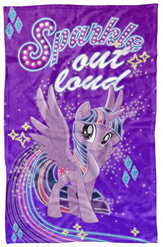 LOGOVISION My Little Pony Blanket, Sparkle Fleece Blanket 36 x 58