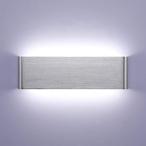 Lightsjoy Aplique Pared Interior LED 16W 30CM Lámpara de Pared Aluminio Moderna Arriba y Abajo IP44 Impermeable para Dormitorios, Salas, Escalera, Pasillos,1600Lumen (Blanco Frío 6000K)