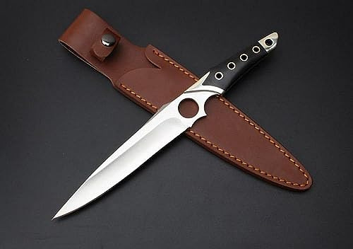 FARDEER Knife 00AS Couteau à Outils, Tranchant avec étui Full Tang Couteau de Survie