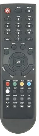 AULCMEET E-RCU-014 New Replacement Remote Control fit for Opticum Receiver X110 DVB-S Receiver FT24 DVB-T Receiver T80 DVB-T Receiver T90 LITE DVB-T Receiver