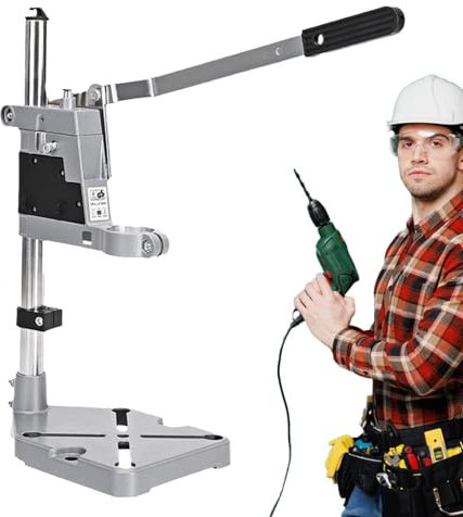 Tuxxjzm Borrmaskinsadapter för handborr, bordsborr, handborrstativ för borrmaskin – multifunktionellt borrstativ, bärbar borrmaskin för professionella butiker