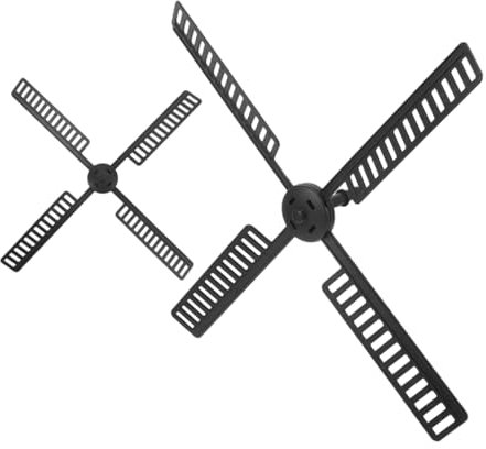 Toddmomy 2pièces Accessoires pour Moulin à Vent Pales Plastique De Rechange pour Moulin à Vent De Jardin Lames De Moulin à Fournitures pour à