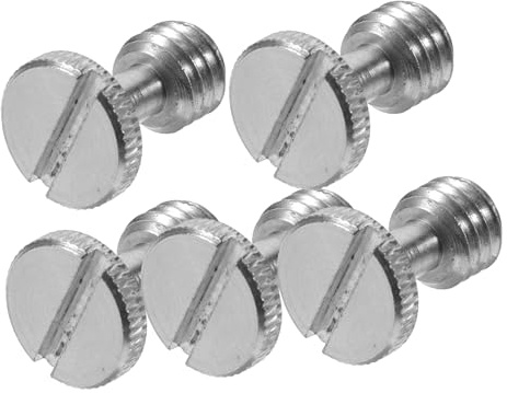 Tofficu 5 pezzi Vite per Treppiede in Ferro Vite per Montaggio Rapido Fotocamera Fissaggio Stabile per Piastra Rilascio Quick Release