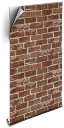ANBILILA Papel Tapiz Autoadhesivo de Roca, 44.5x500CM Piedra de Ladrillo Autoadhesivo de Vinilo Fondos de Pantalla Impermeable Rollo de Decoración de Paredes para Paredes Decorativas