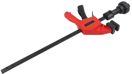 MoSundi Kit di morsetti per la lavorazione del legno con morsetti orizzontali e verticali da 20 mm, banchi da lavoro per fori per cani, 69,9 kg lateralmente e 59,9 kg, forza verso il basso, rosso per
