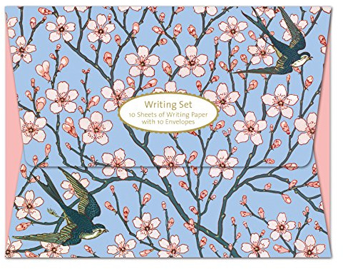 Almond and Blossom Writing Set - 10 Paper Sheets with Envelopes