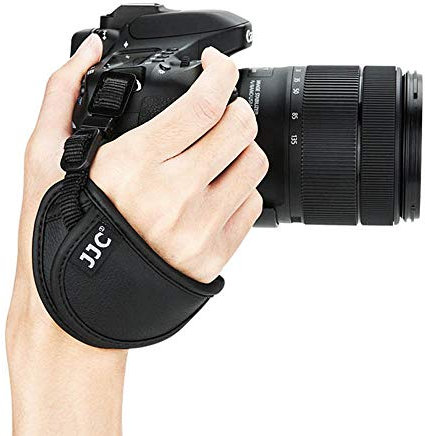 JJC Correa de mano de piel de microfibra para cámara réflex digital Nikon D850, D810, D750, D7500, Z7, Z6, Canon, 90D, 760D, 800D, 80D, 77D, Olympus, Sony, Fujifilm