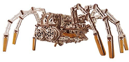Wood Trick Mechanische Spinne 3D Holzpuzzle - Läuft bis zu 2 m - Holzmodellbausatz für Erwachsene und Kinder zum Bauen