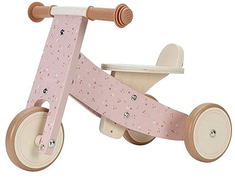 Little Dutch 7123 FSC Holz Dreirad - Little pink Flowers rosa
