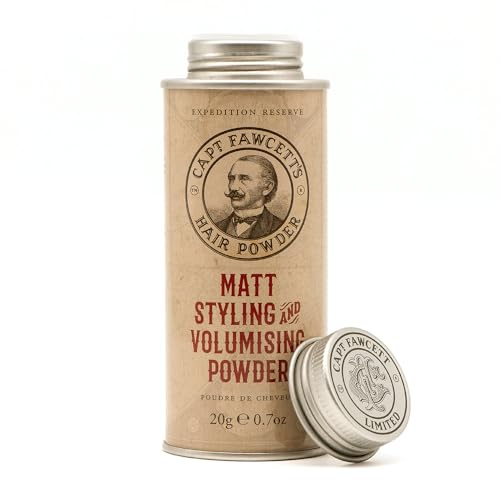 CAPTAIN FAWCETT Expedition Reserve Matt Styling & Volumising Hair Powder 0.4oz | Instant Volume & Texture | Lightweight & Residue-Free