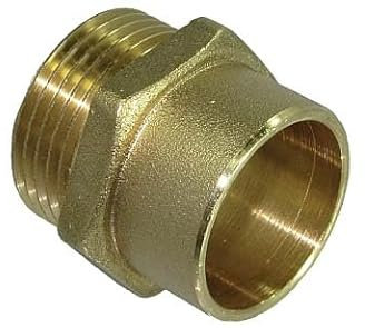 Raccord à souder-mâle laiton ø22 mm circuits 3/4