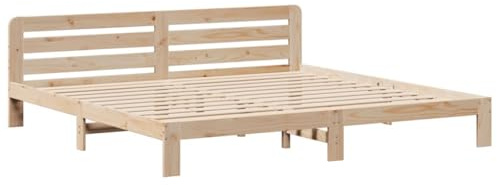 vidaXL Estructura de Cama sin colchón Madera Maciza de Pino 200x200 cm