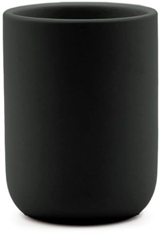 Paris Prix Gobelet Brosse à Dents en Céramique Ceralia 10cm Noir
