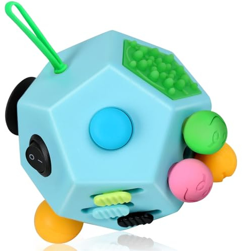 t Cube à 12 Faces - Cube Anti Stress Toys Adultes t Antistress Jouet pour Tous Les âges avec TDAH, TDA, TSA, ADHD