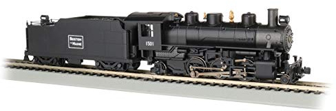 Prairie 2-6-2 Steam Locomotive w/Smoke & Tender - Boston & Maine #1501 - HO Scale