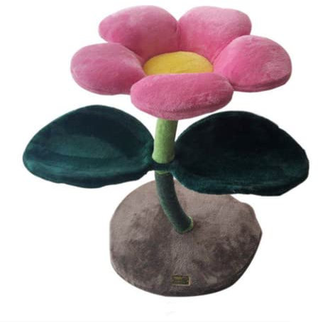 YMXWFC Kreativität Kratzbaum, Blumenform Katzenturm für süße Kätzchen, Haustiermöbel Große Katze Klettern mit Kratzbäumen, colorful